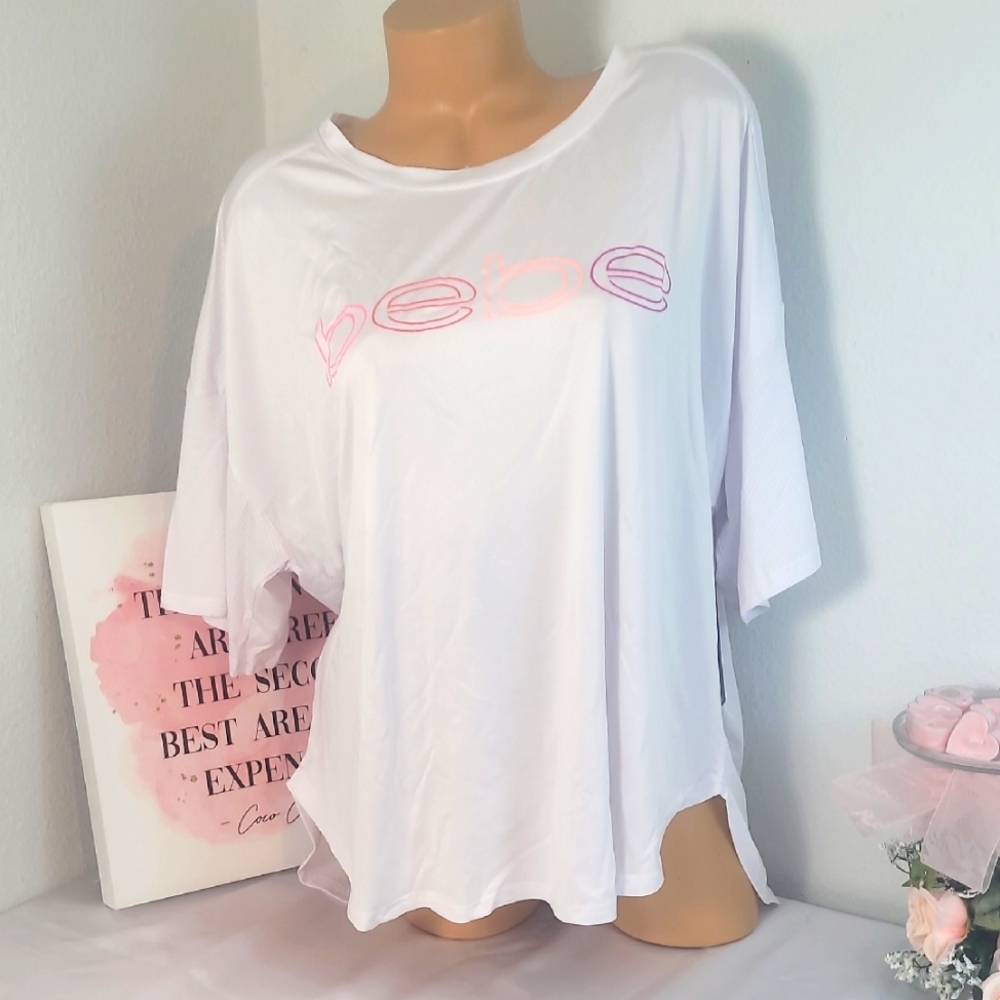 1985  Bebe Sport  White Top for Women NWT